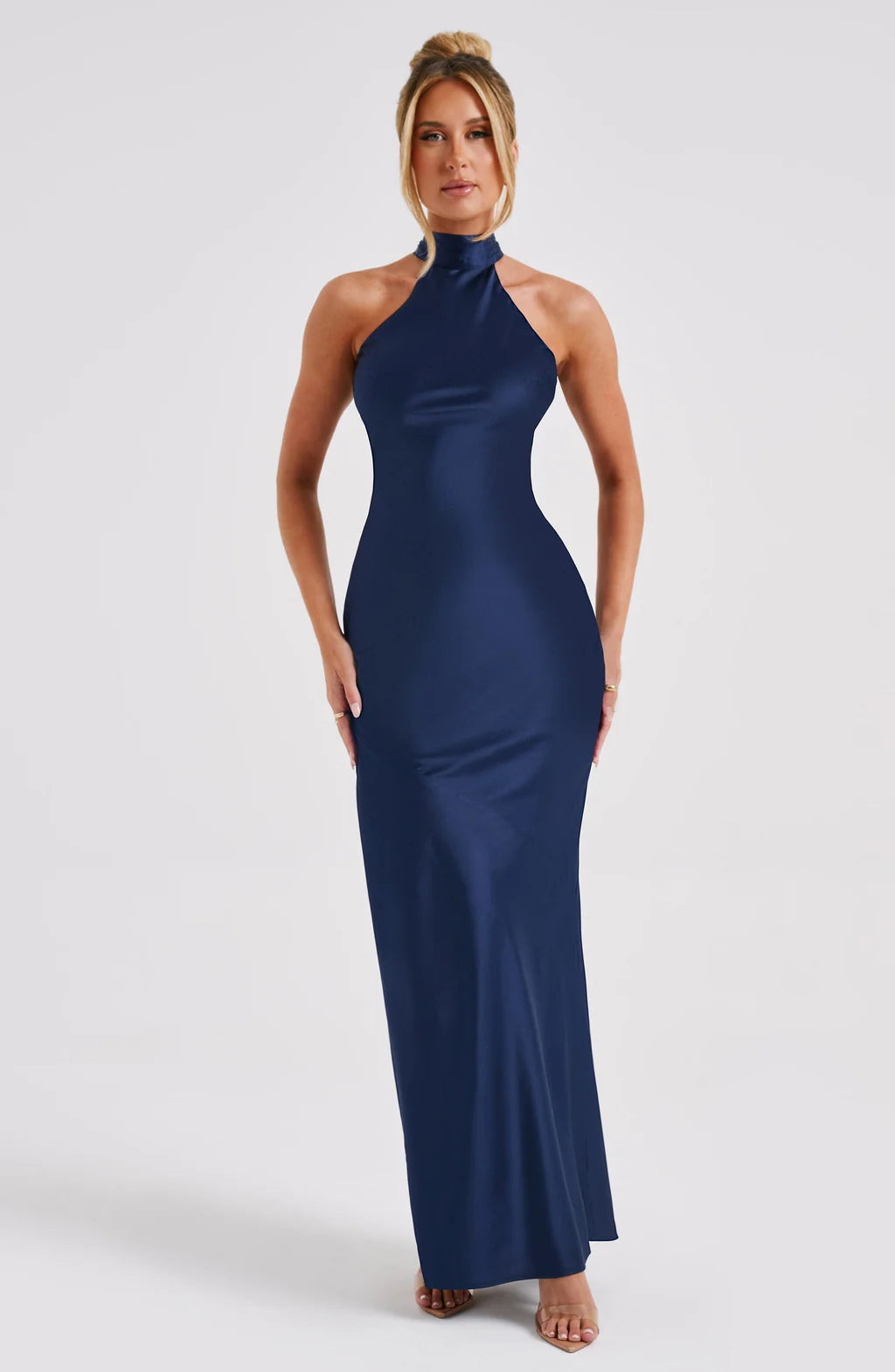 LUXE SATIN BACKLESS MAXI DRESS