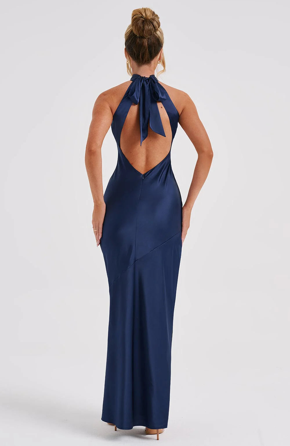 LUXE SATIN BACKLESS MAXI DRESS